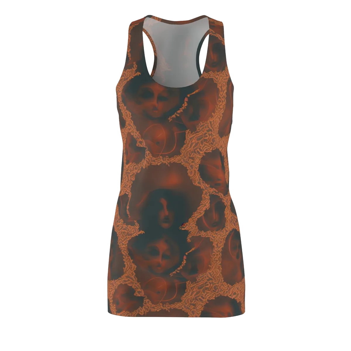 Chimeric Visage on Racerback Dress — Front