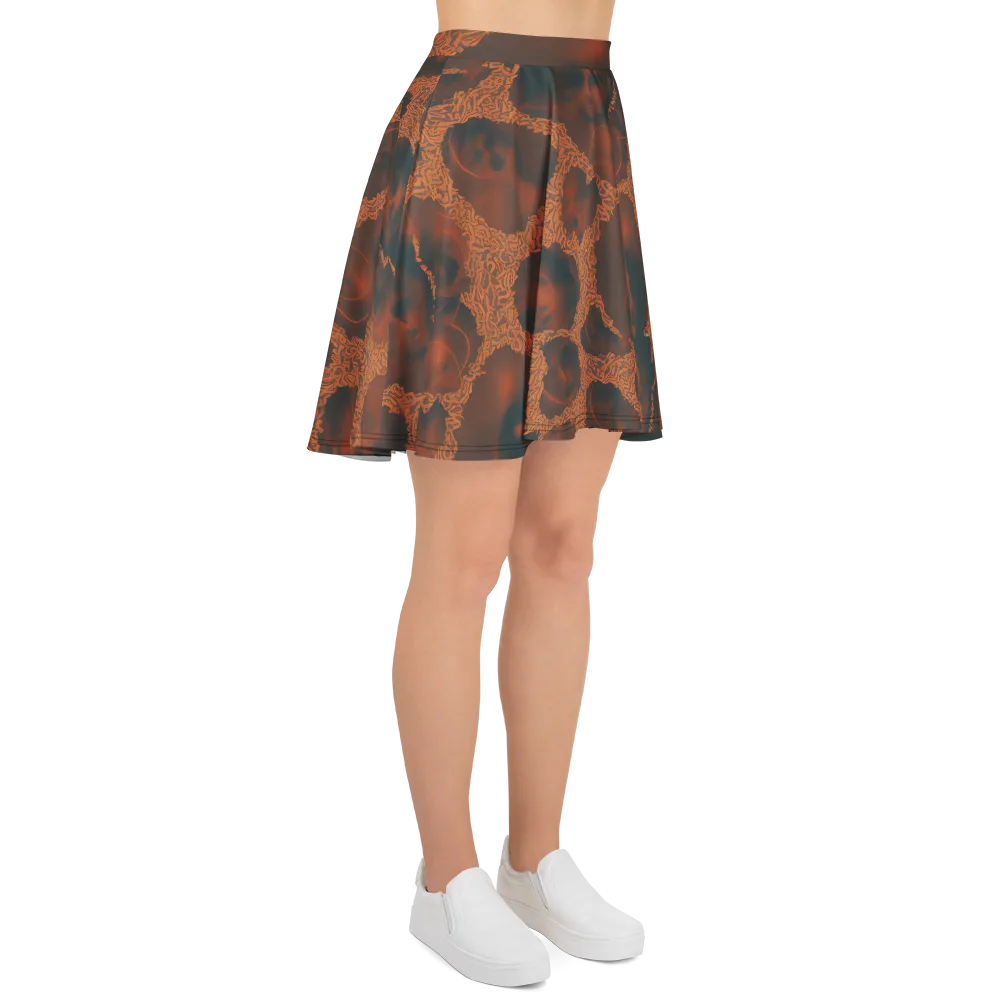 Chimeric Visage on Skater Skirt — Right