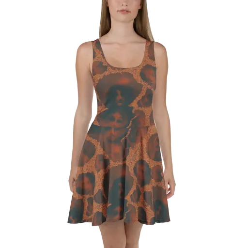 Chimeric Visage on a Skater Dress