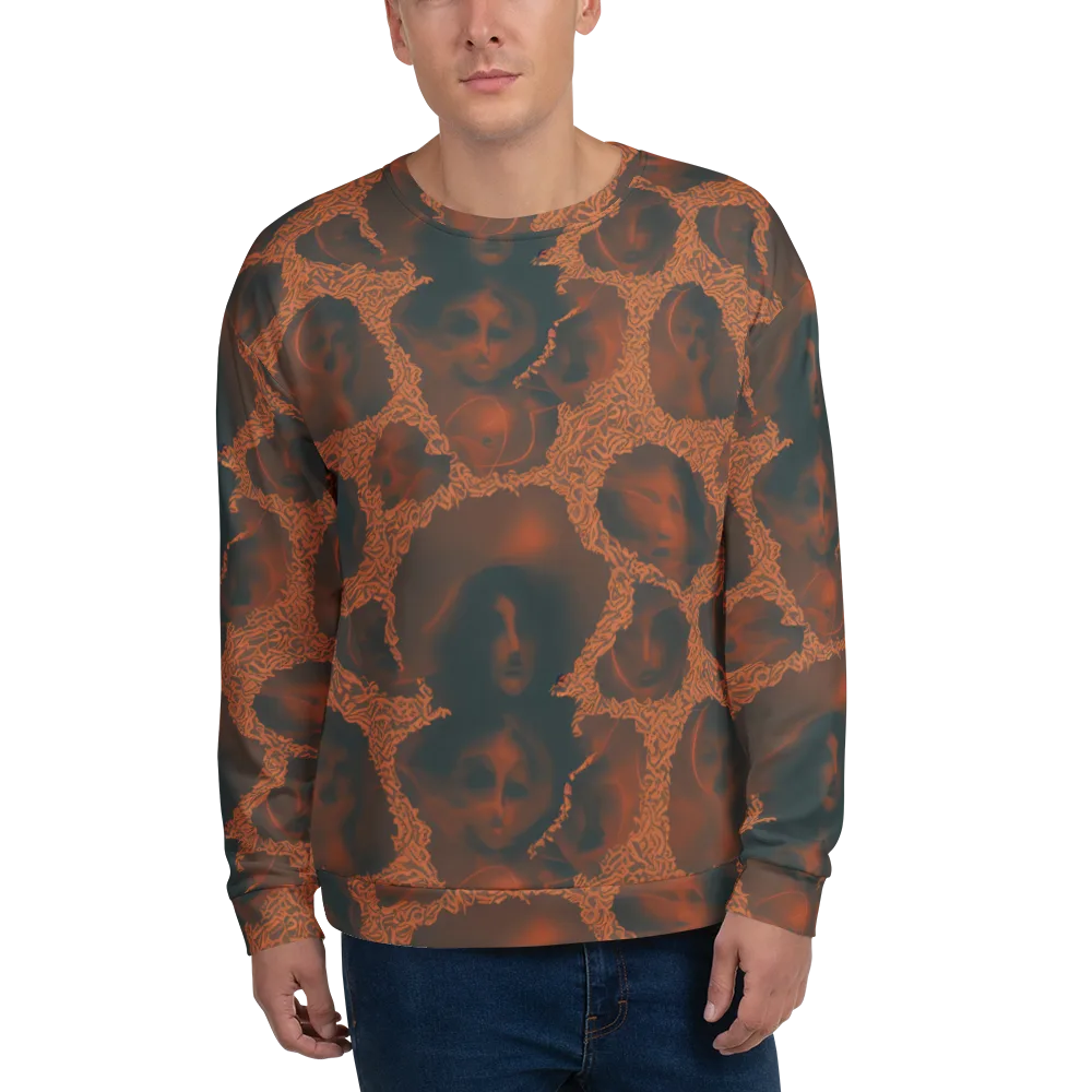 Chimeric Visage on Sweatshirt — Front