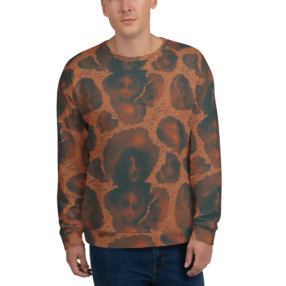 Chimeric Visage on Sweatshirt — Front