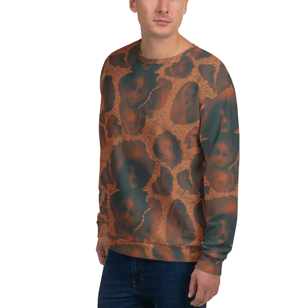 Chimeric Visage on Sweatshirt — Left Front