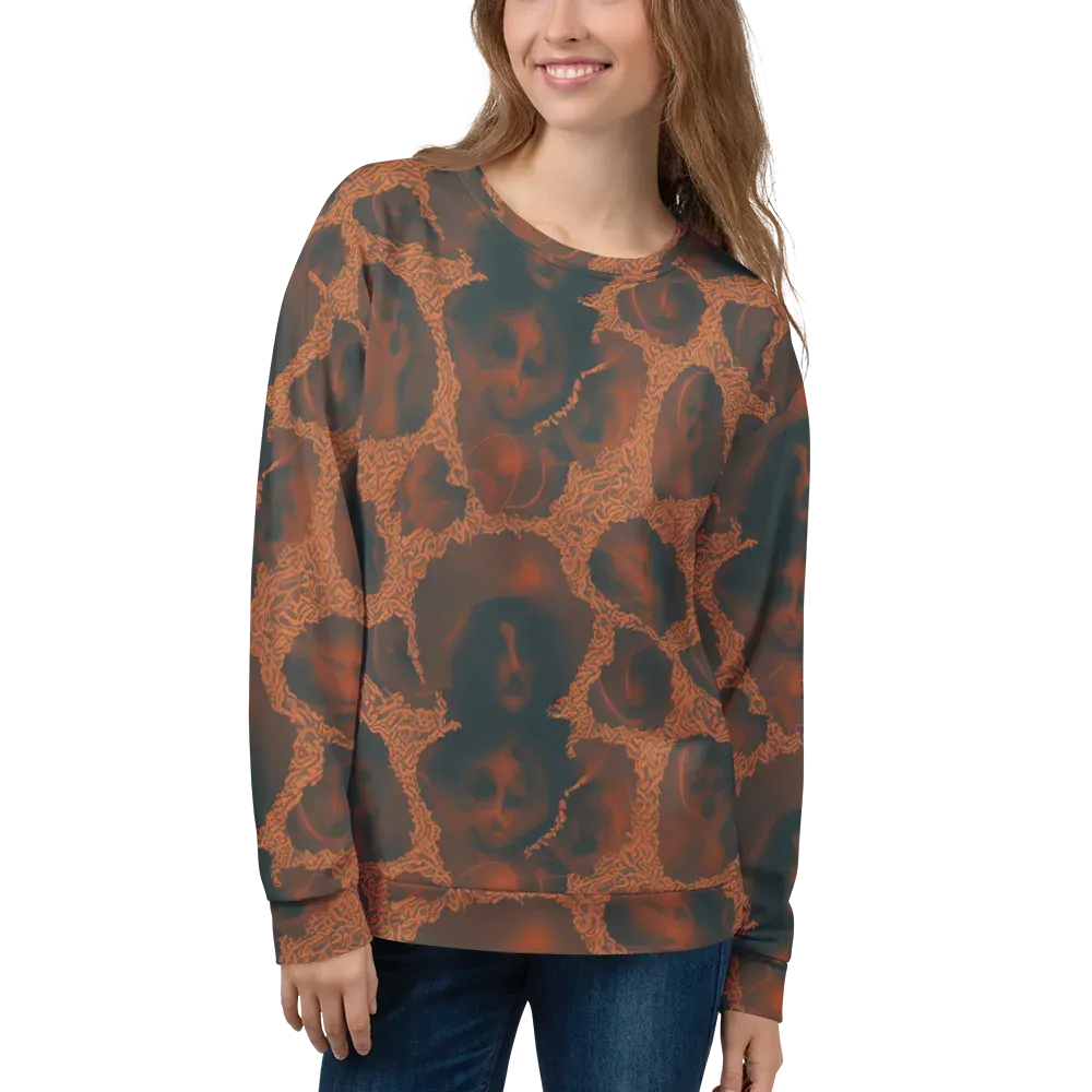 Chimeric Visage on Sweatshirt — Front