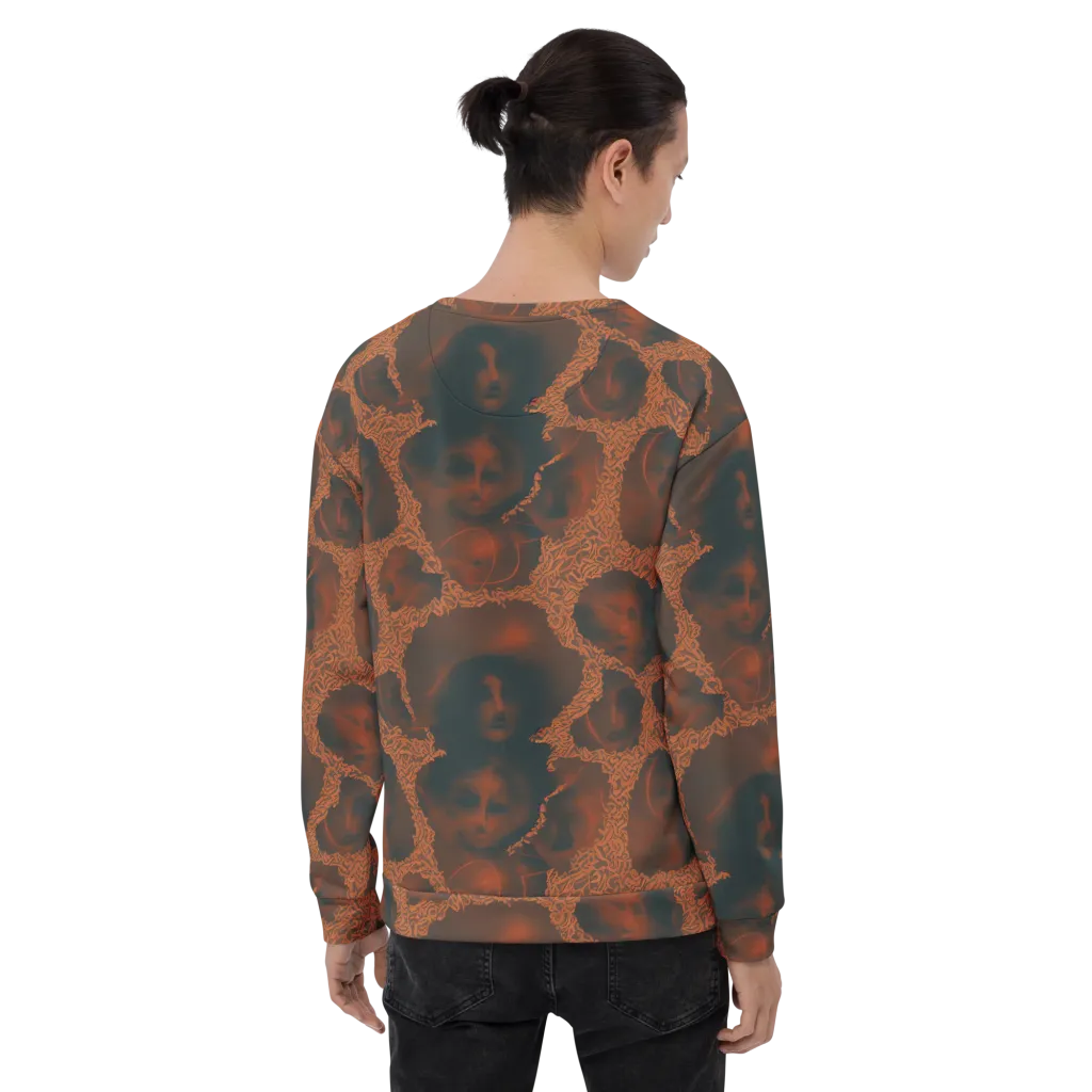 Chimeric Visage on Sweatshirt — Back