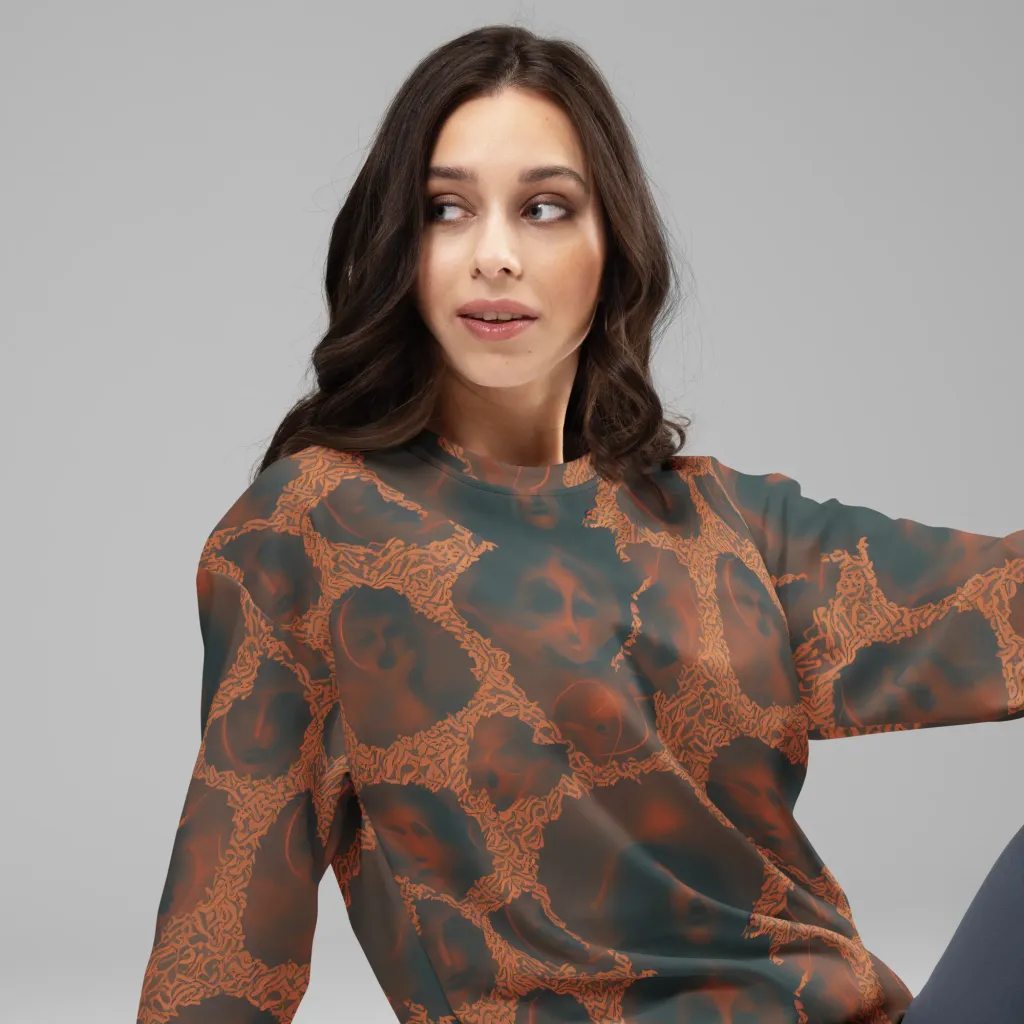 Chimeric Visage on Sweatshirt — Right Front