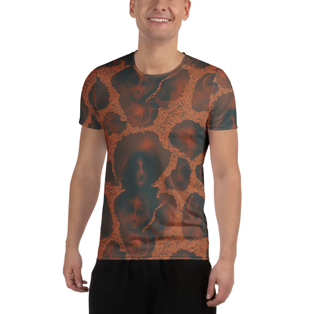 Chimeric Visage on Men's Athletic T-Shirt — Front