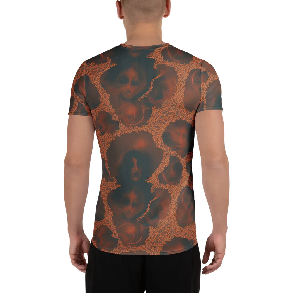 Chimeric Visage on Men's Athletic T-Shirt — Back