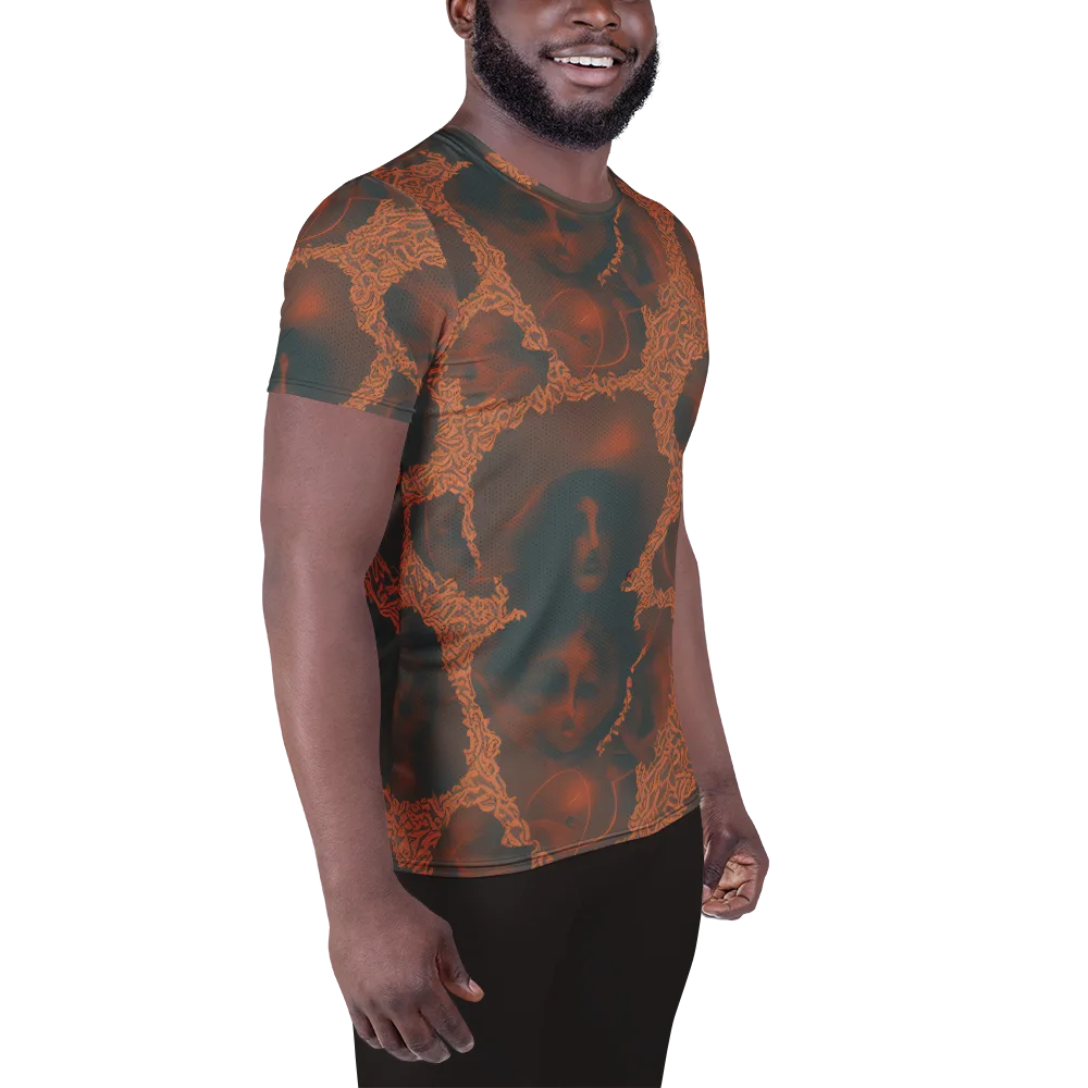 Chimeric Visage on Men's Athletic T-Shirt — Right