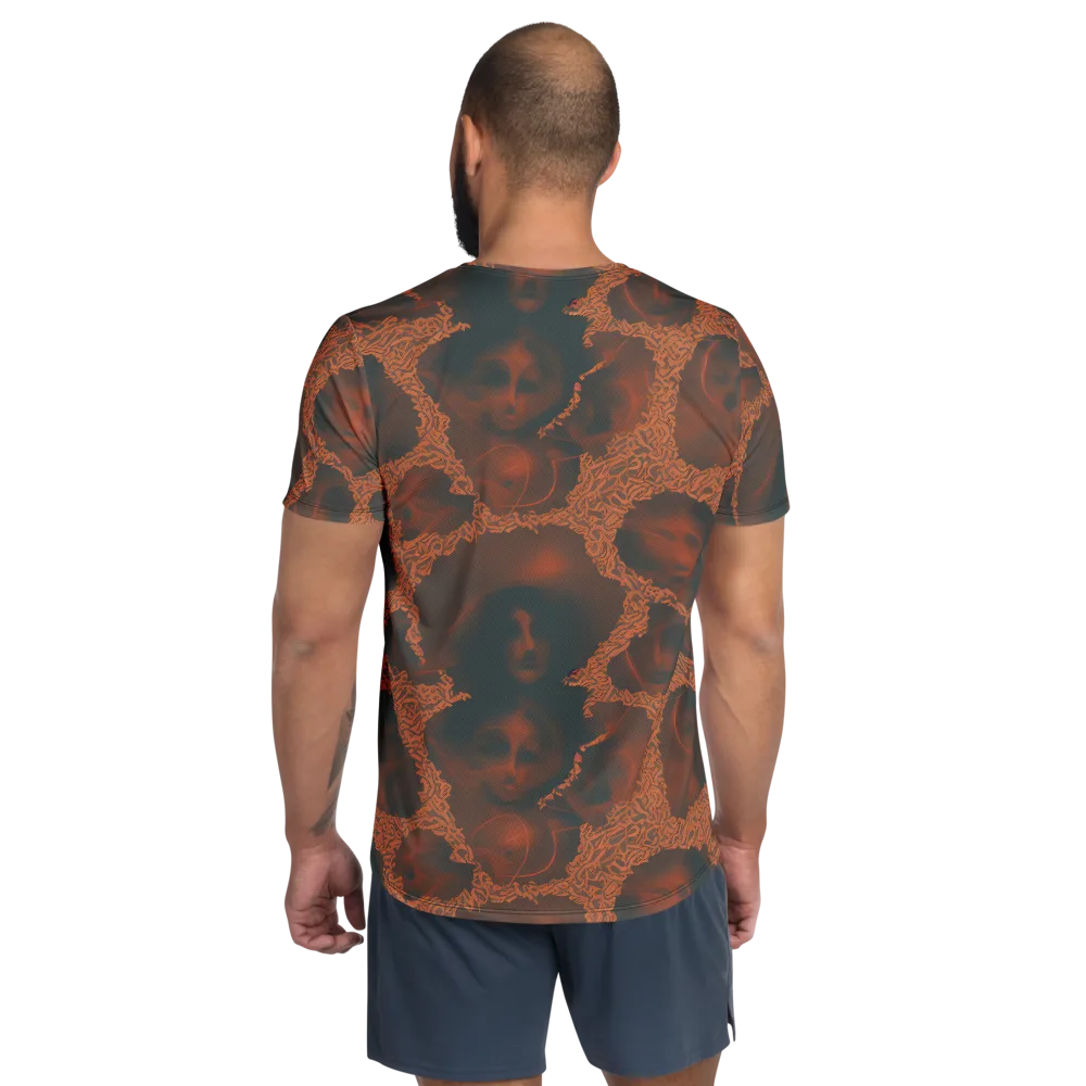 Chimeric Visage on Men's Athletic T-Shirt — Back