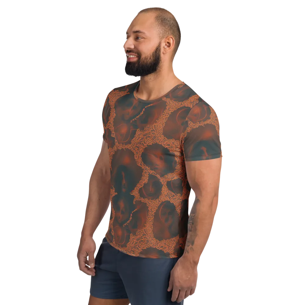 Chimeric Visage on Men's Athletic T-Shirt — Left