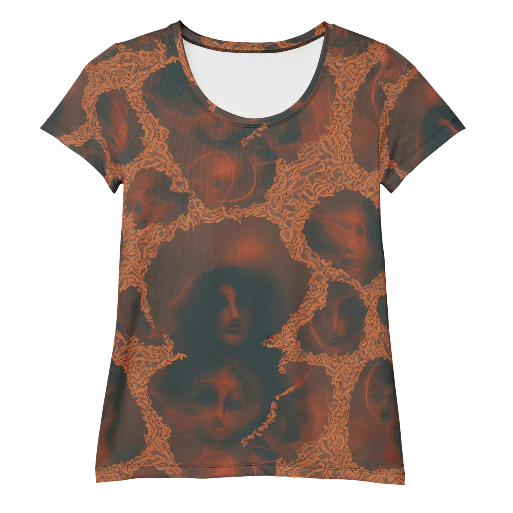 Chimeric Visage on Women's Athletic T-Shirt — Front