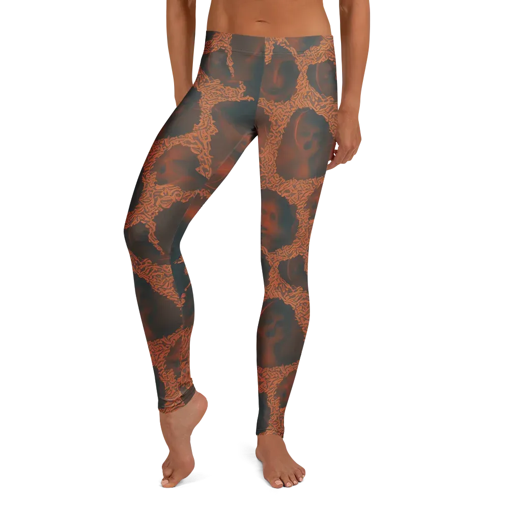 Chimeric Visage on Leggings — Front
