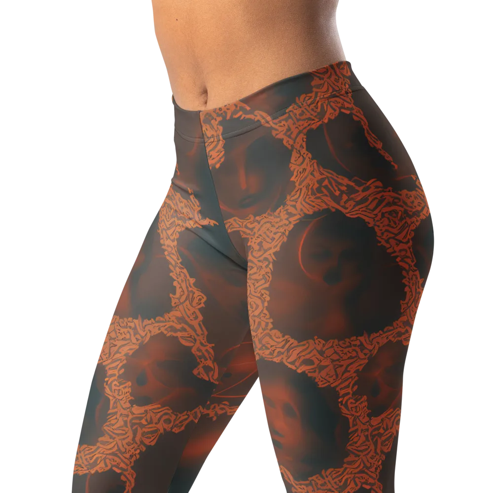 Chimeric Visage on Leggings — Left Front
