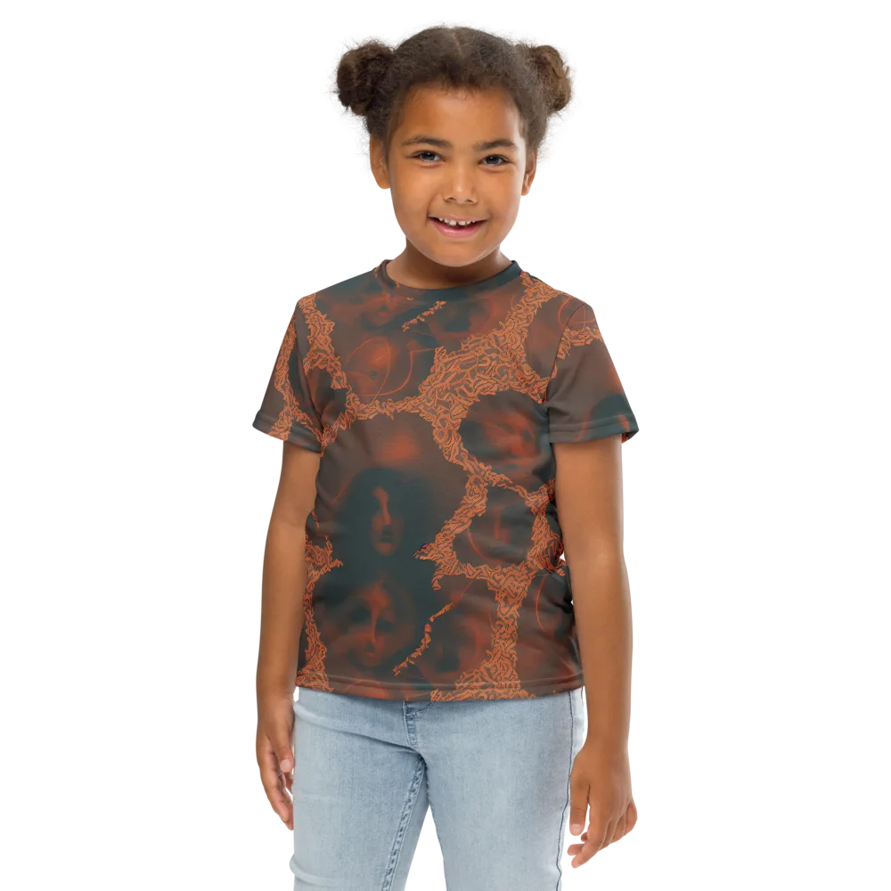 Chimeric Visage on Kids Crew Neck T-Shirt — Front