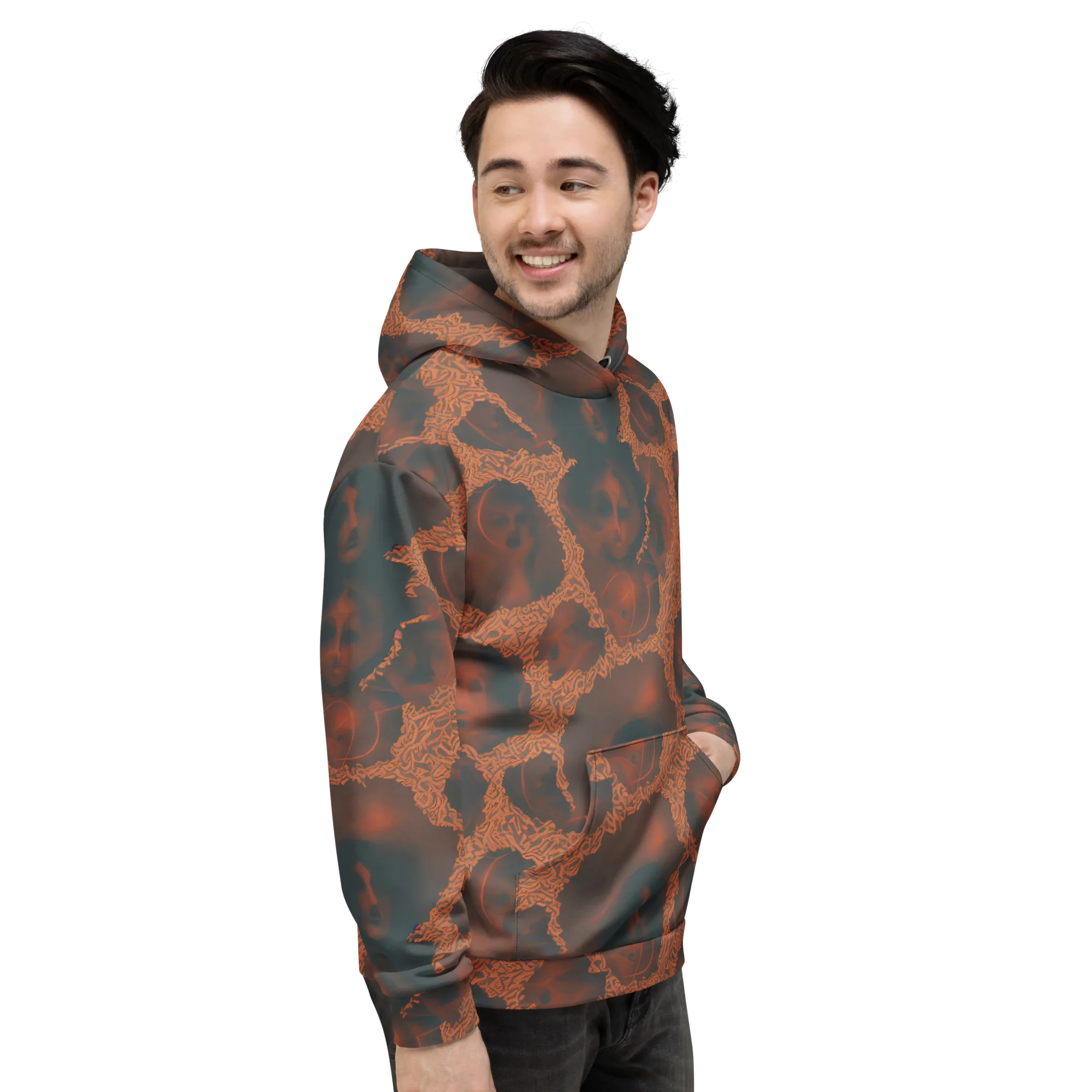 Chimeric Visage on Hoodie — Right