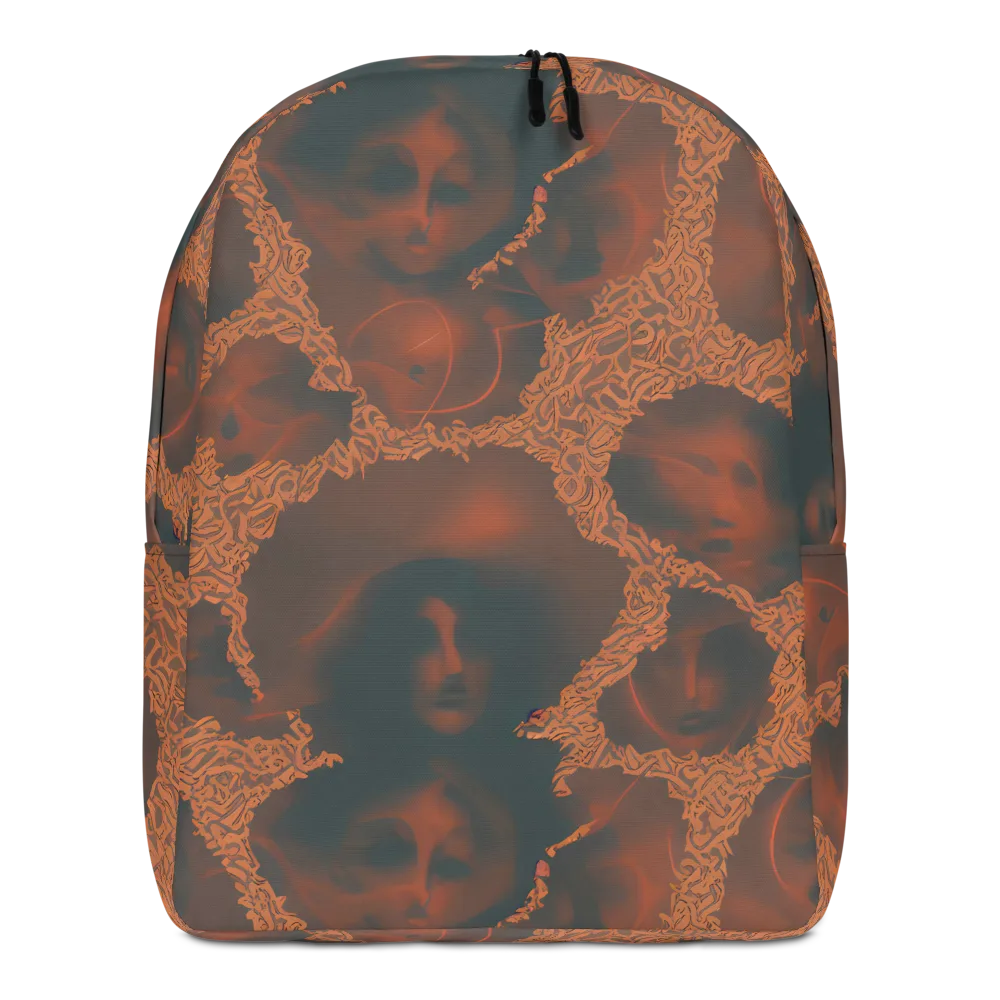 Chimeric Visage on Minimalist Backpack — Front
