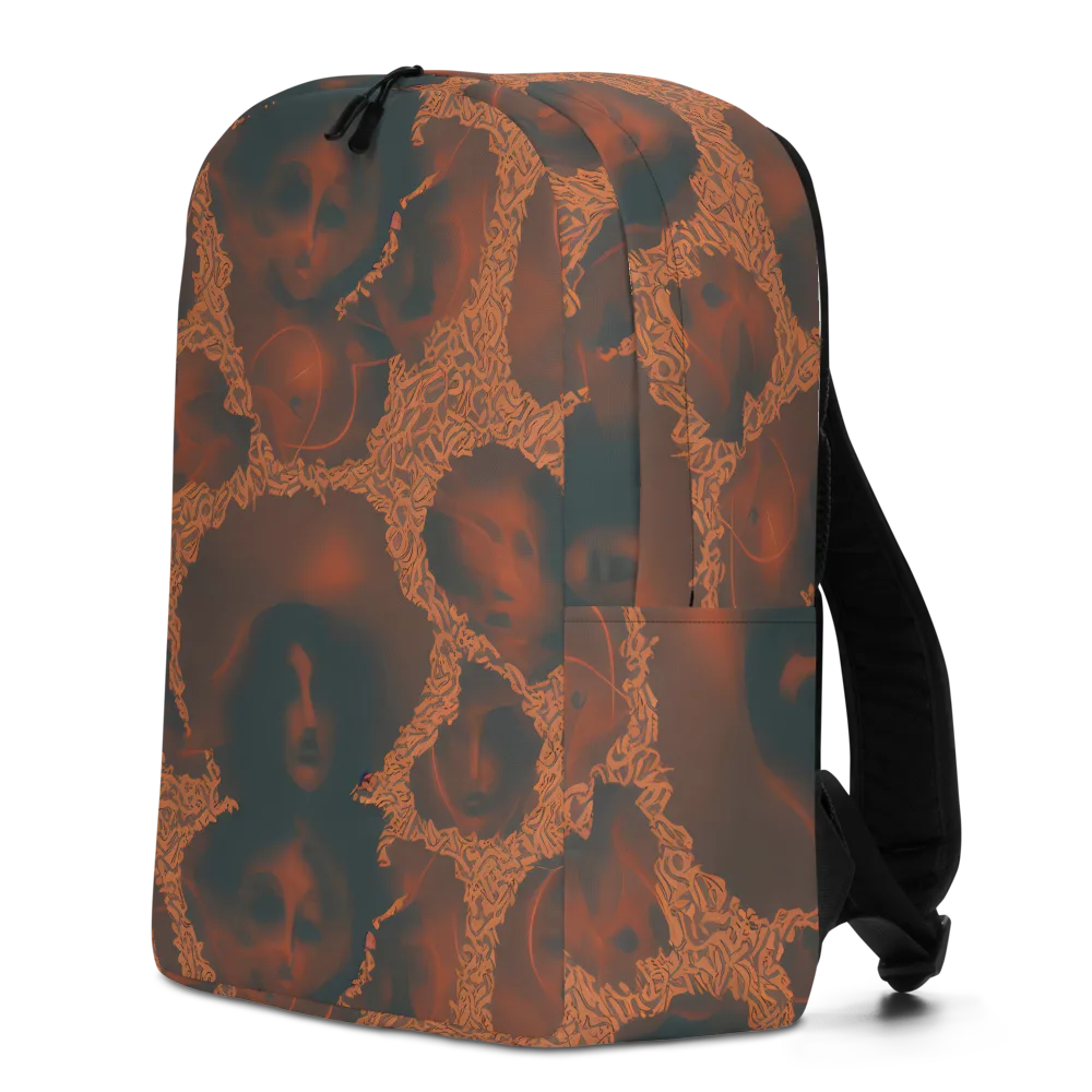 Chimeric Visage on Minimalist Backpack — Left