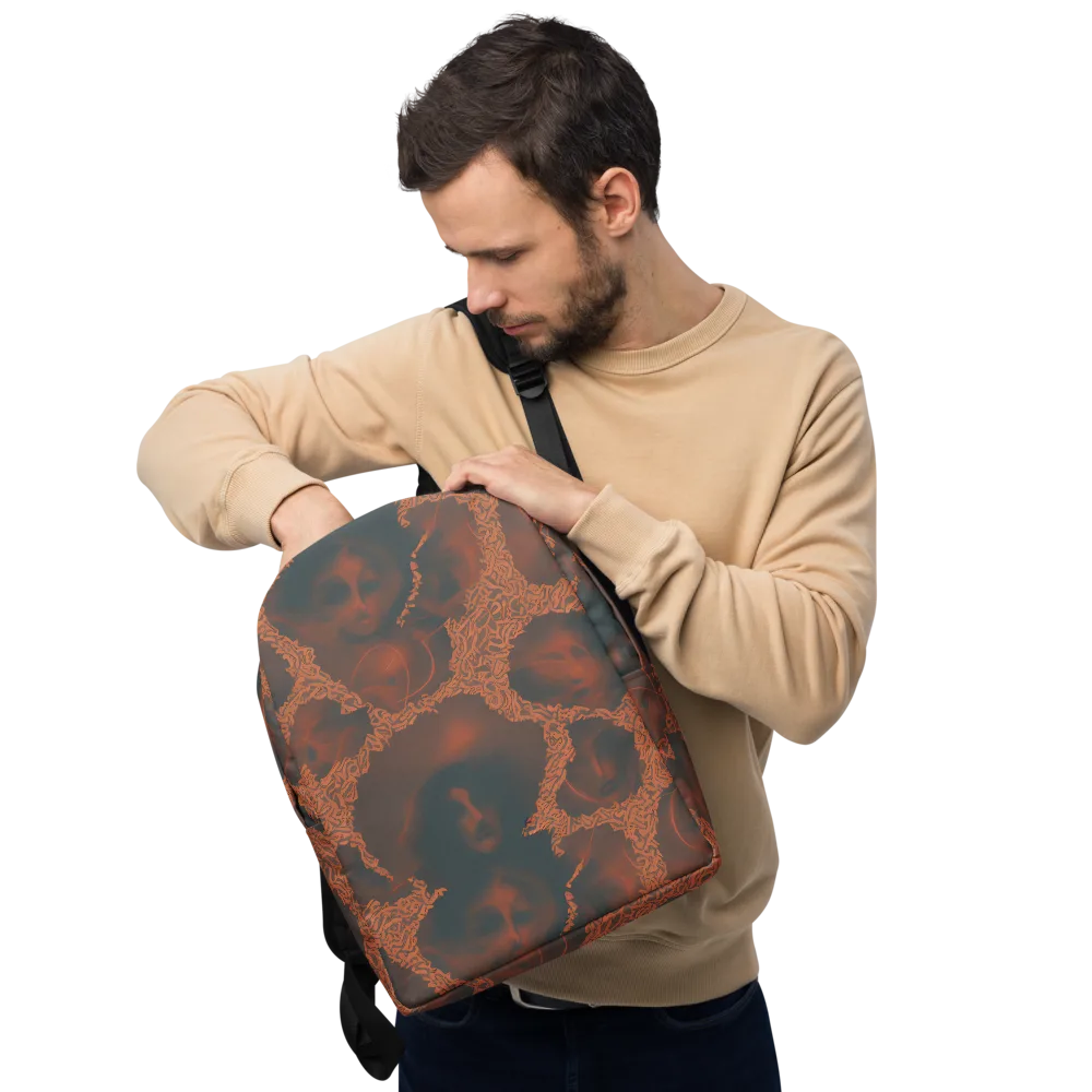 Chimeric Visage on Minimalist Backpack — Front