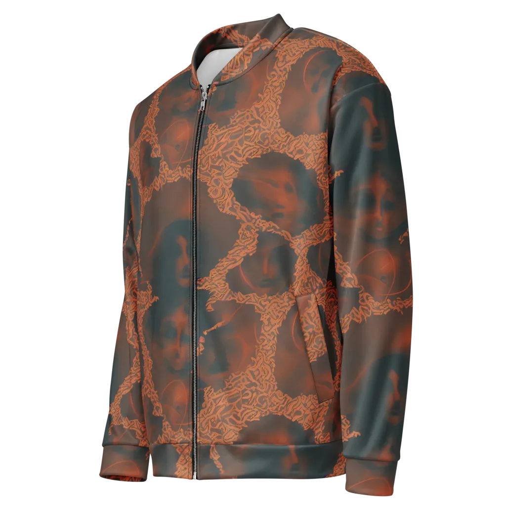 Chimeric Visage on Bomber Jacket — Left Front