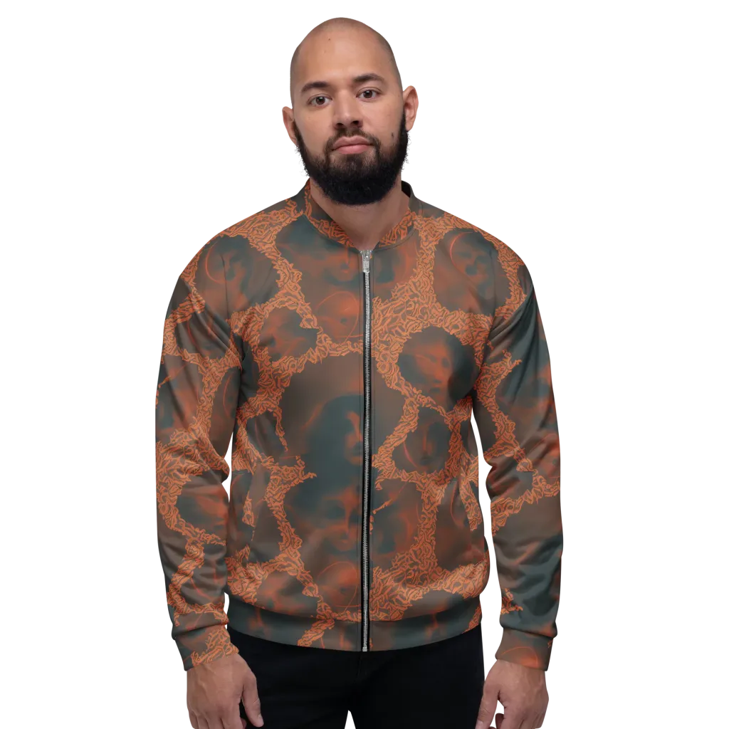 Chimeric Visage on Bomber Jacket — Front