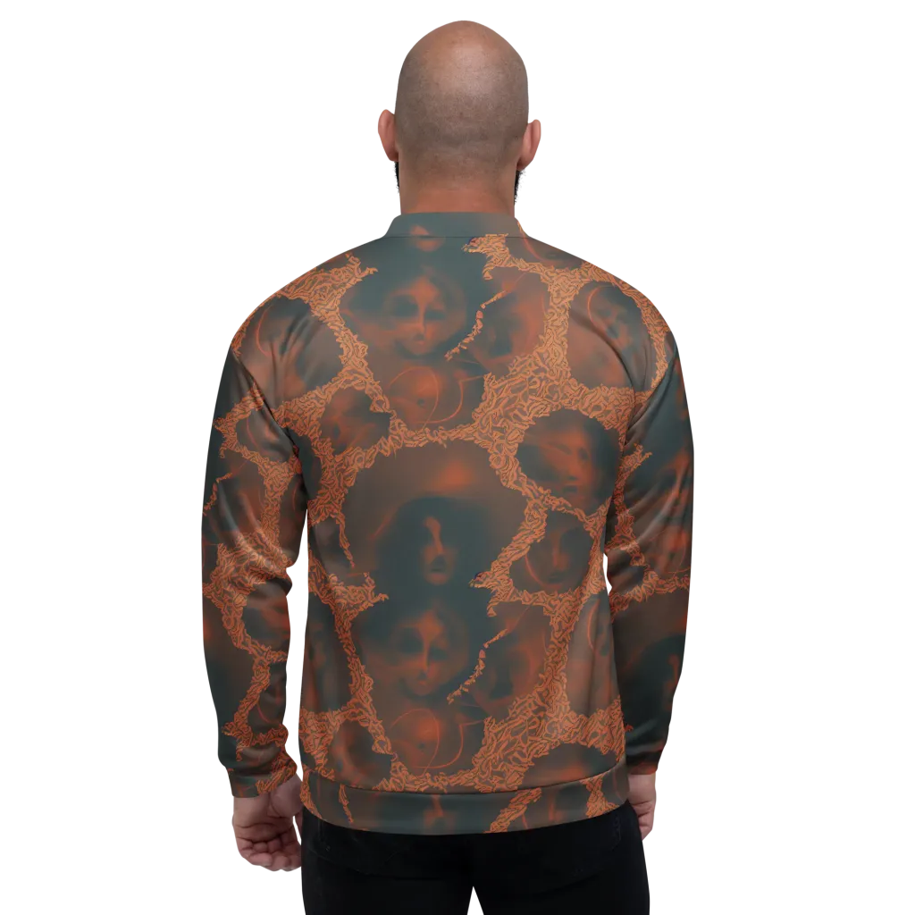 Chimeric Visage on Bomber Jacket — Back
