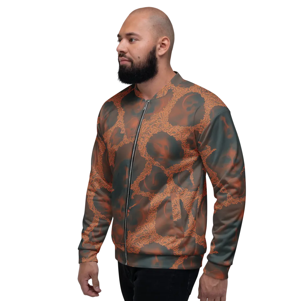 Chimeric Visage on Bomber Jacket — Left