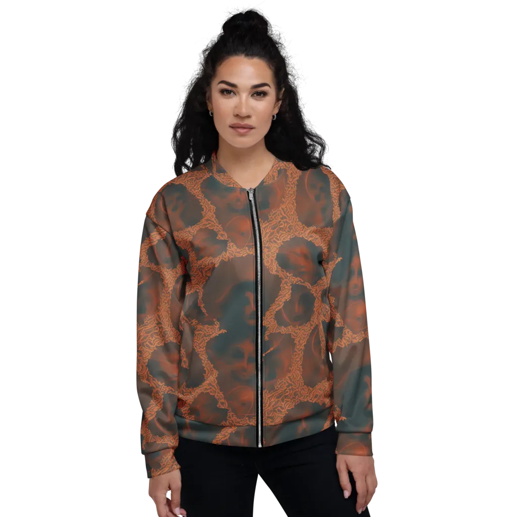Chimeric Visage on Bomber Jacket — Front