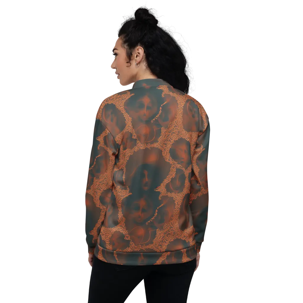 Chimeric Visage on Bomber Jacket — Back