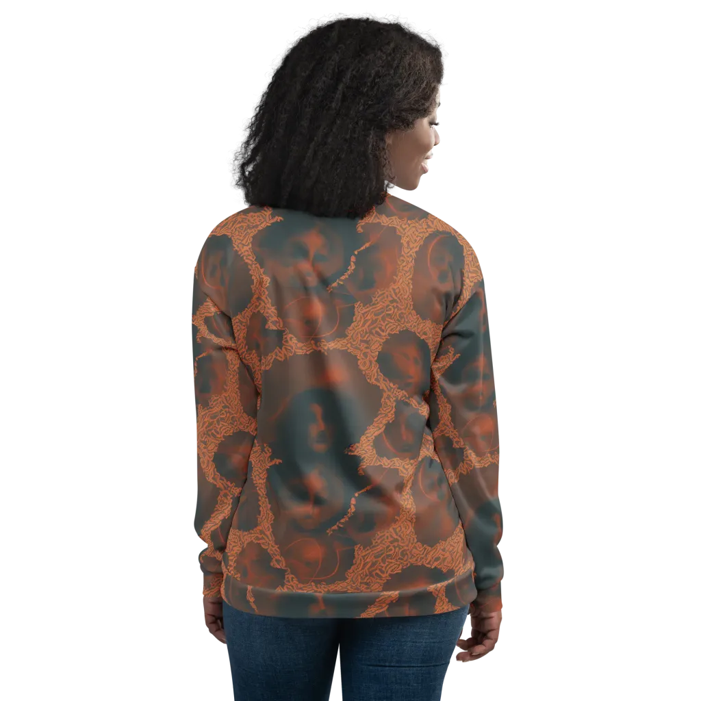 Chimeric Visage on Bomber Jacket — Back