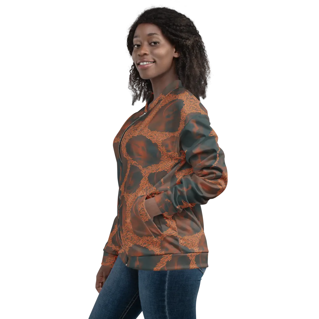 Chimeric Visage on Bomber Jacket — Left