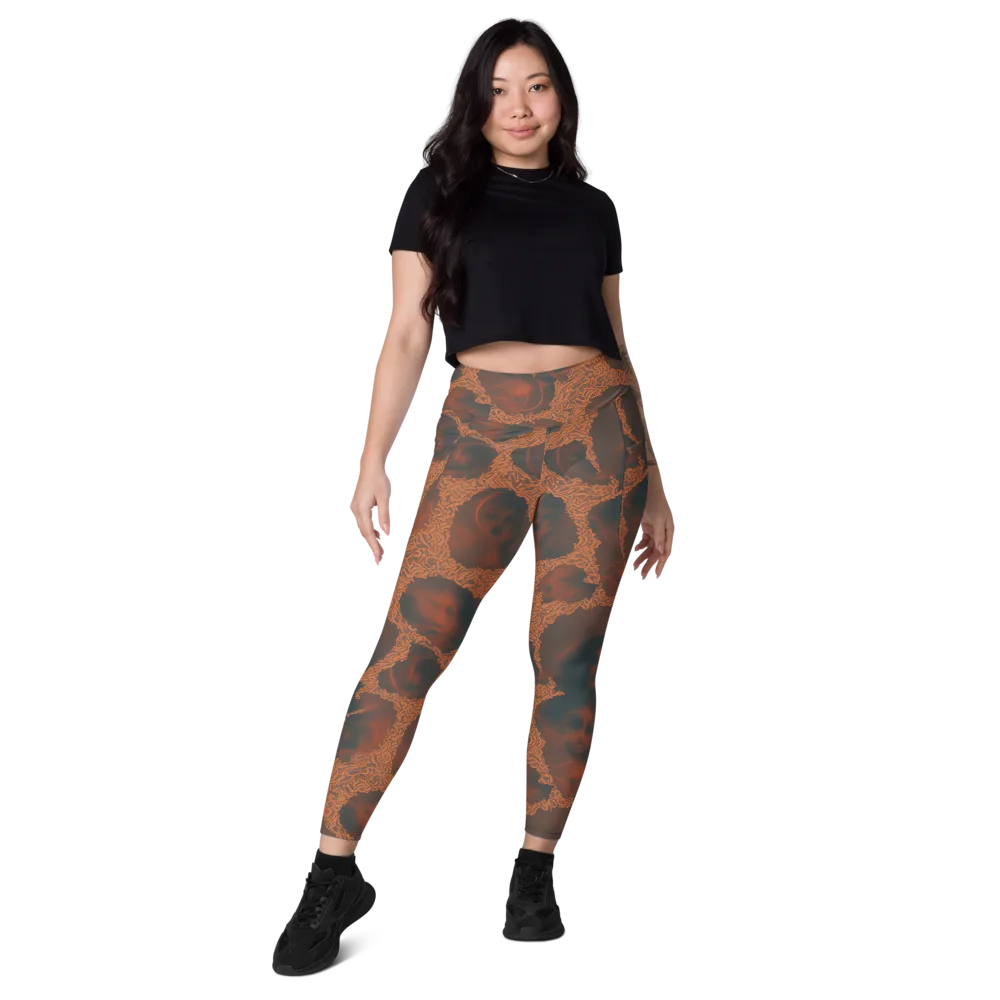 Chimeric Visage on Leggings with Pockets — Front