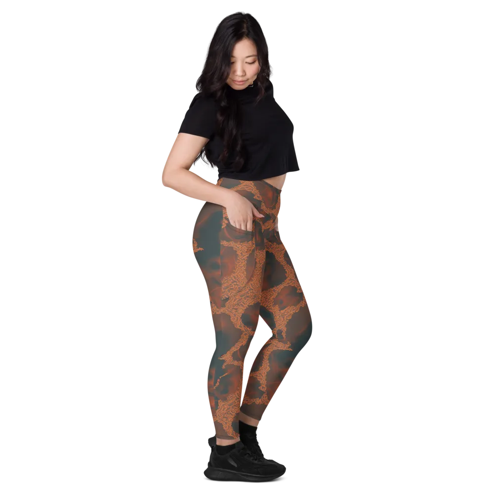 Chimeric Visage on Leggings with Pockets — Right