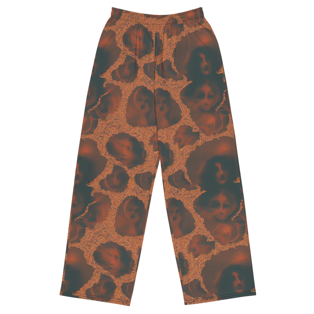 Chimeric Visage on Wide-Leg Pants — Front