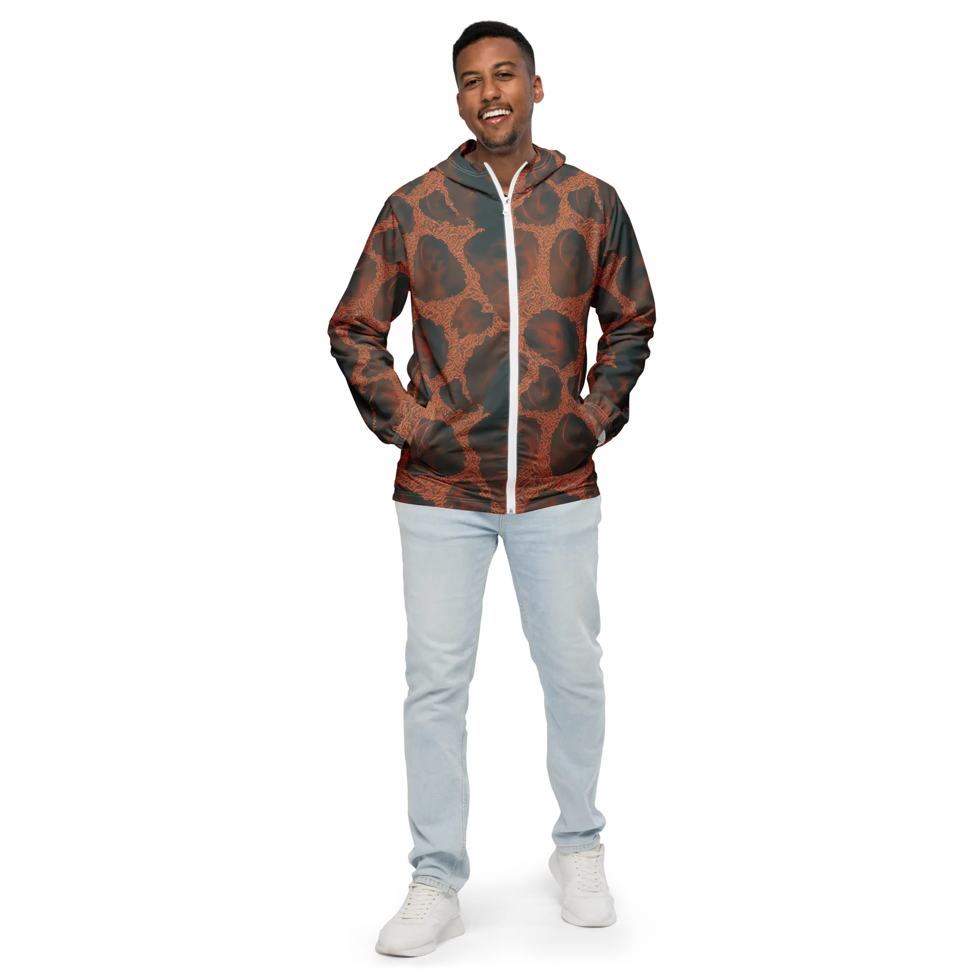 Chimeric Visage on Men's Windbreaker — Front