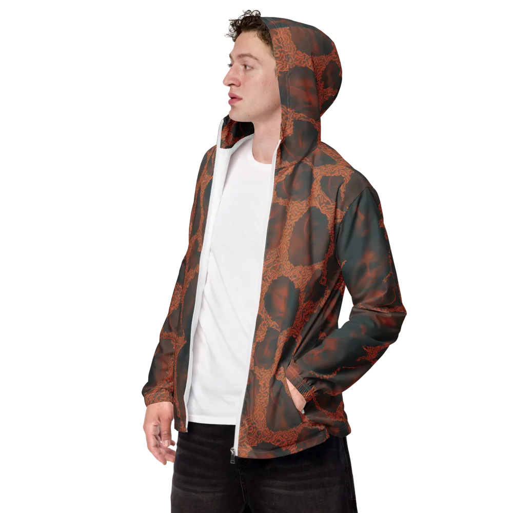 Chimeric Visage on Men's Windbreaker — Left Front