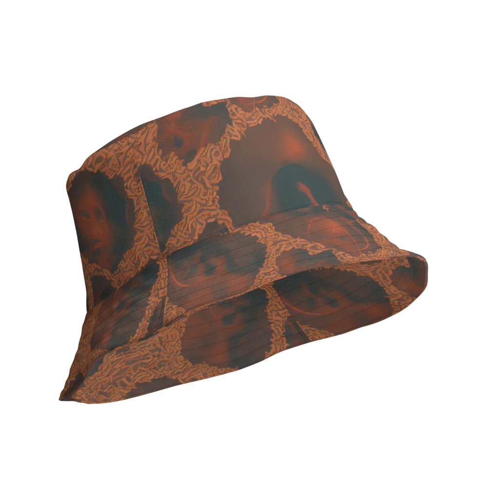 Chimeric Visage on Reversible Bucket Hat — Product details Outside