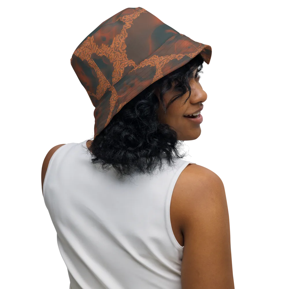 Chimeric Visage on Reversible Bucket Hat — Right Outside
