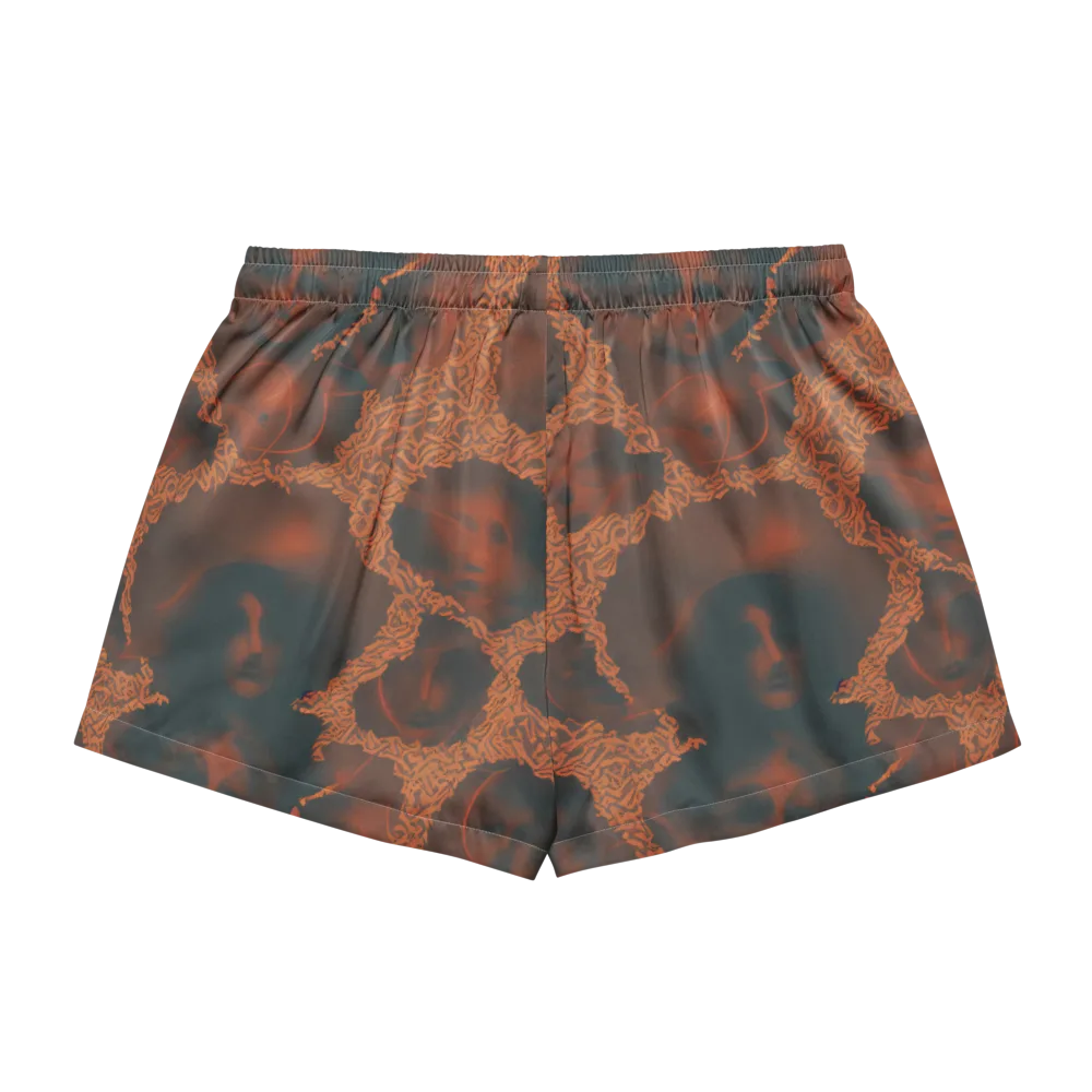 Chimeric Visage on Women's Pajama Shorts — Back