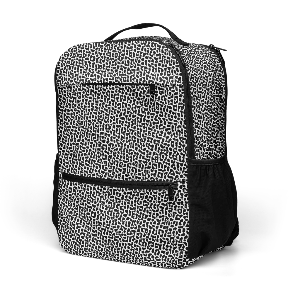 Ink Mosaic on Utility Backpack — Left Front
