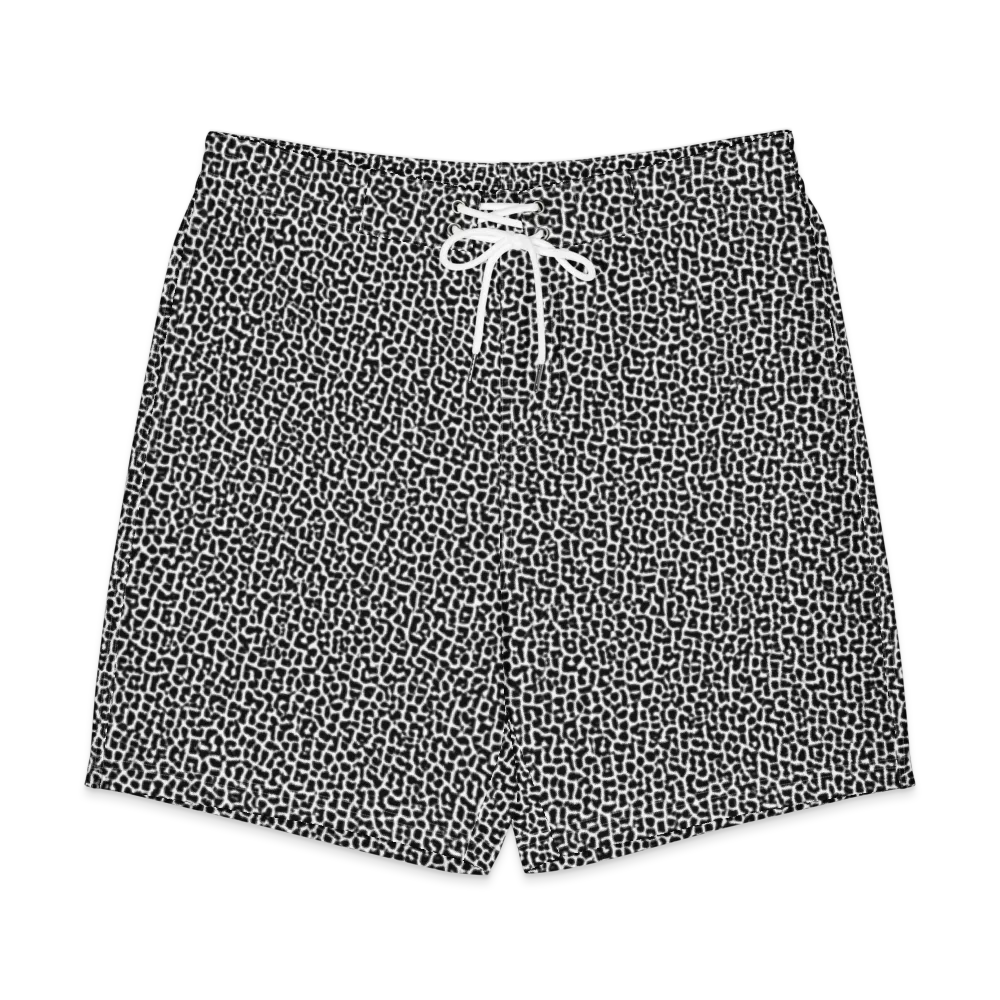 Ink Mosaic on Men's Board Shorts — Front