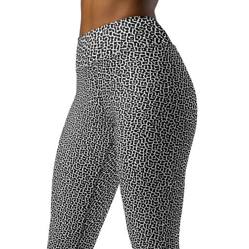 Ink Mosaic on a Yoga Leggings