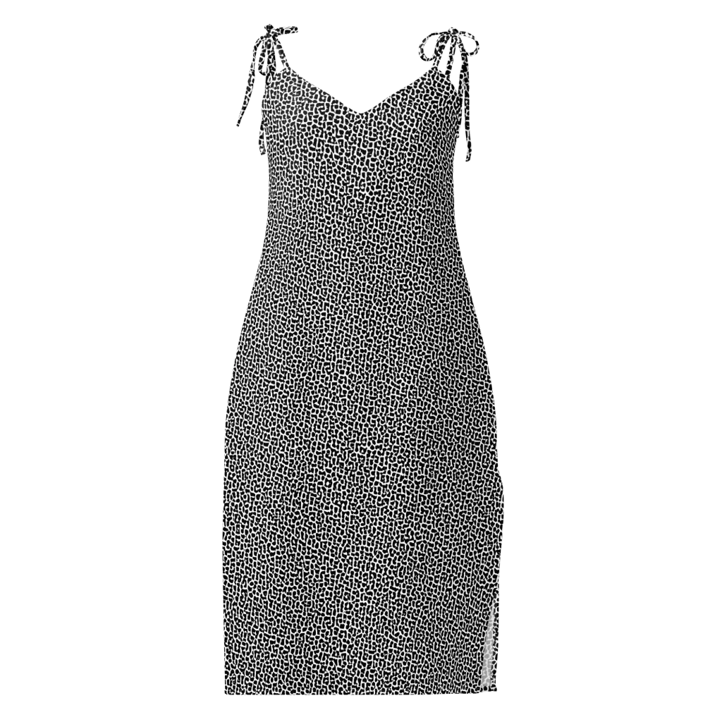 Ink Mosaic on Slip Dress — Front