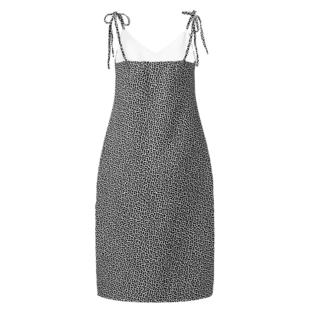 Ink Mosaic on Slip Dress — Back