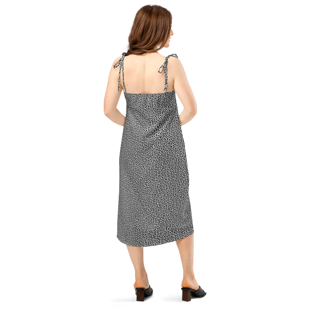 Ink Mosaic on Slip Dress — Back