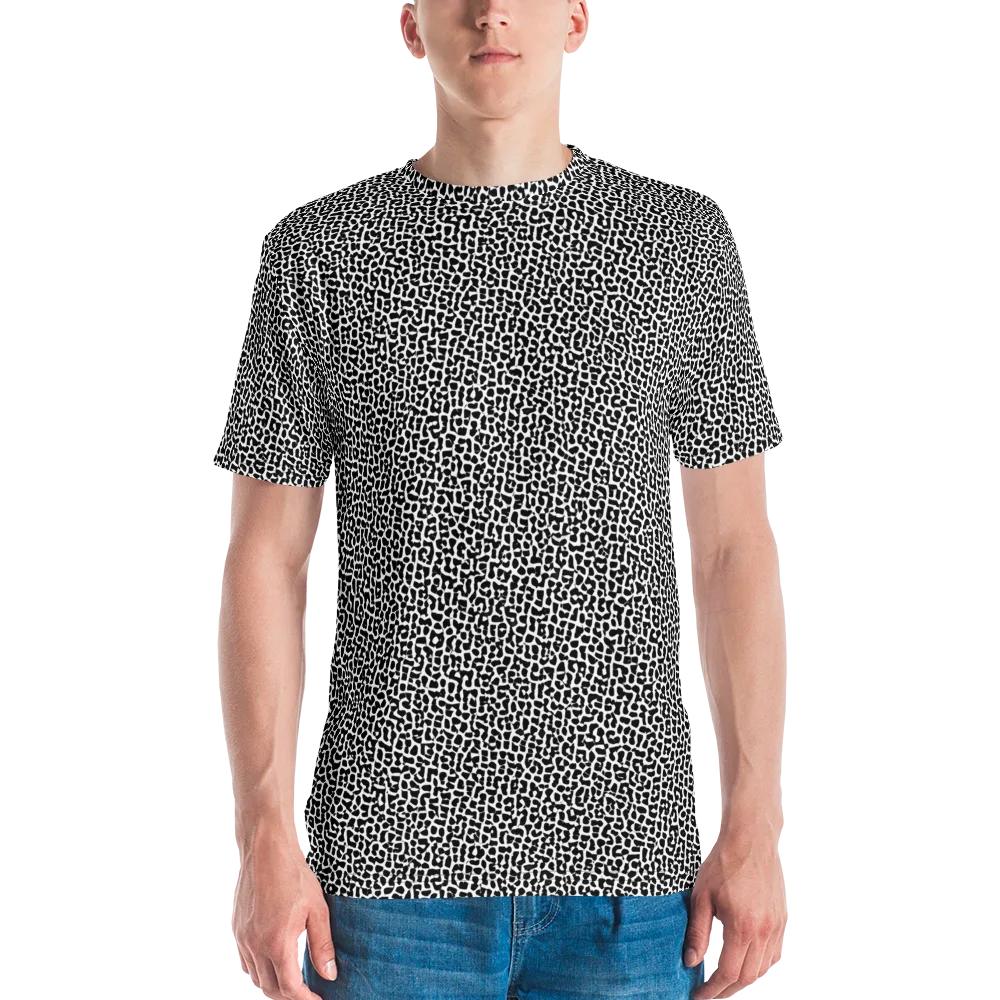 Ink Mosaic on Men's Crew Neck T-Shirt — Front