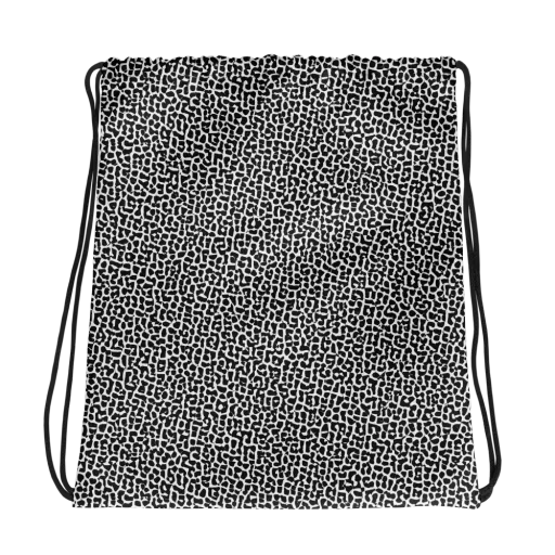 Ink Mosaic on a Drawstring Bag