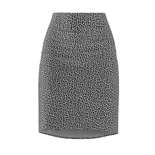 Ink Mosaic on a Pencil Skirt