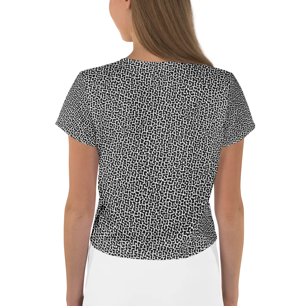 Ink Mosaic on Crop Tee — Back
