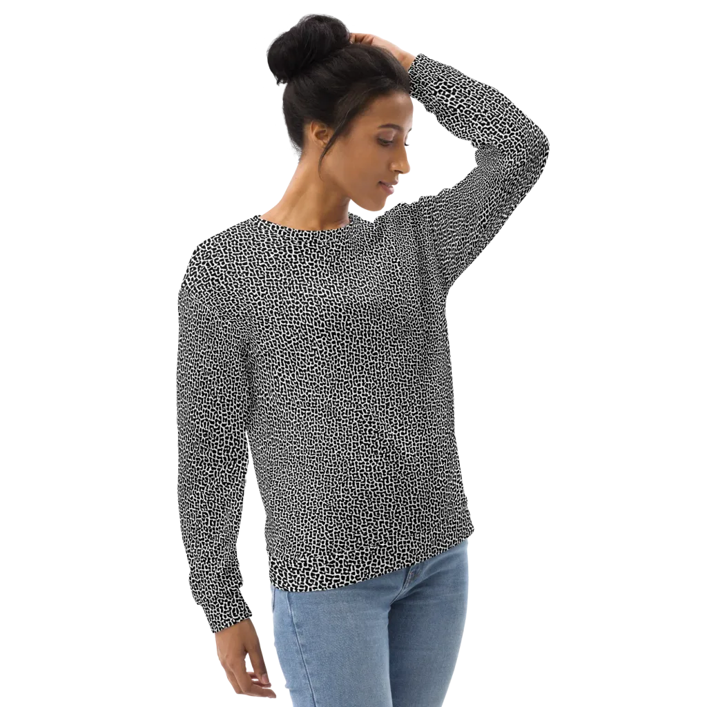 Ink Mosaic on Sweatshirt — Right Front