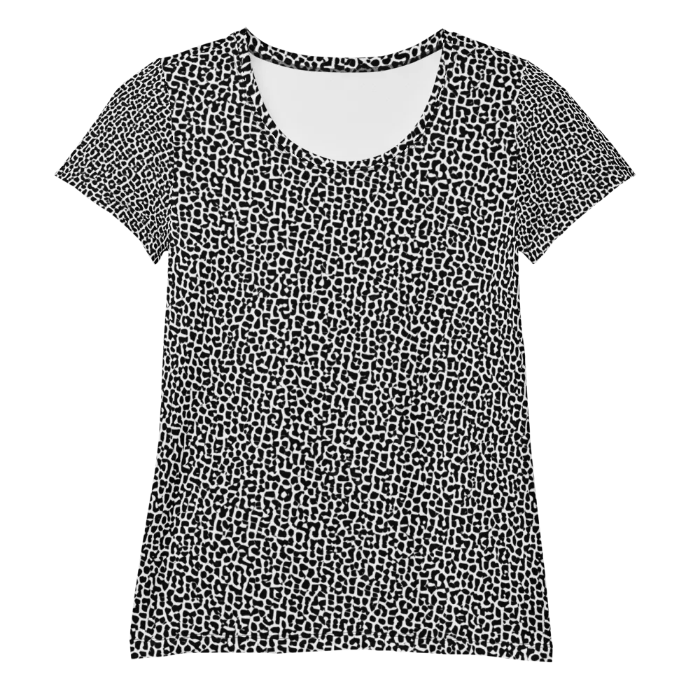 Ink Mosaic on Women's Athletic T-Shirt — Front
